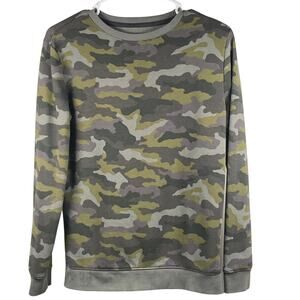 Cat & Jack Fleece Sweatshirt Boys Girls Unisex Large 12/14 Camouflage Pullover
